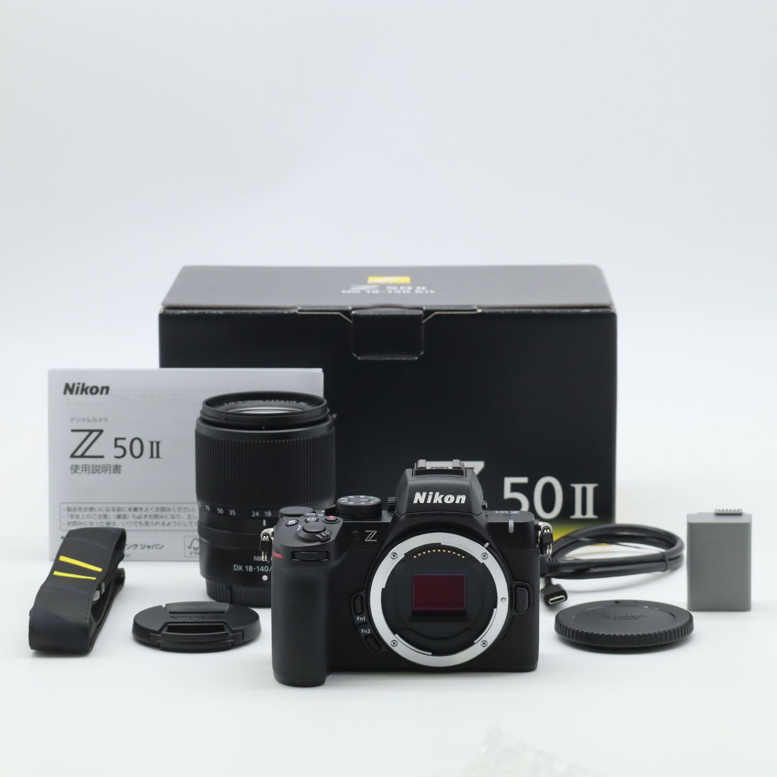 【ショット数222】Nikon Z50II 18-140 VR レンズキット｜APS-C ミラーレス一眼｜高倍率ズーム・手ブレ補正VR・高速AF・旅行／運動会向け ニコンZマウント【中古】
