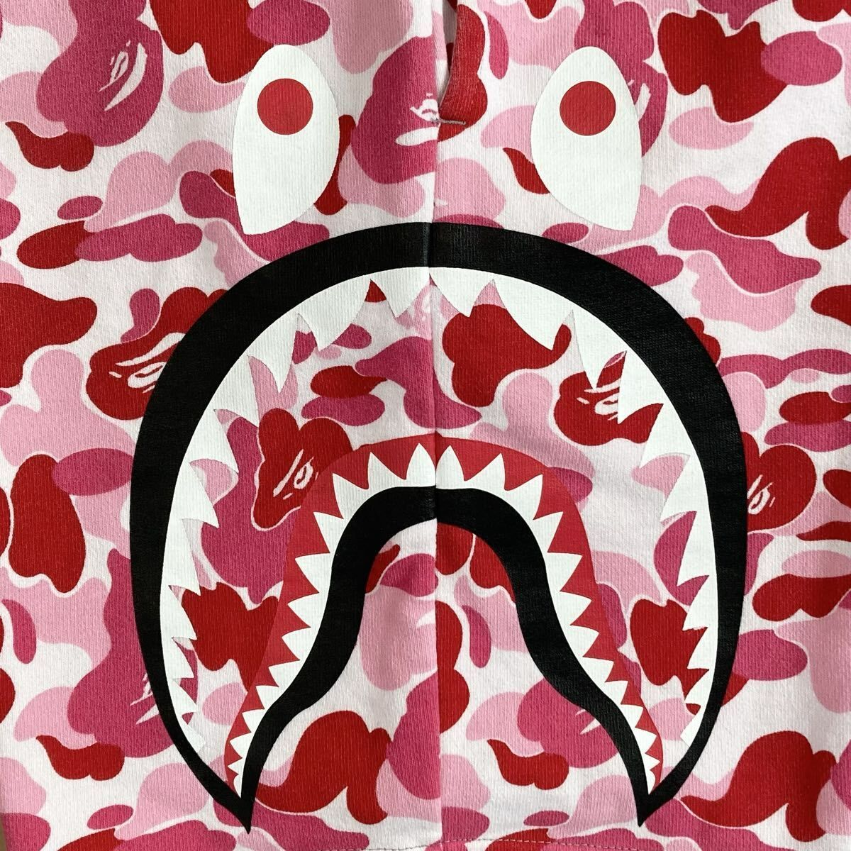 ABC CAMO PINK シャーク スウェットハーフパンツ Mサイズ a bathing