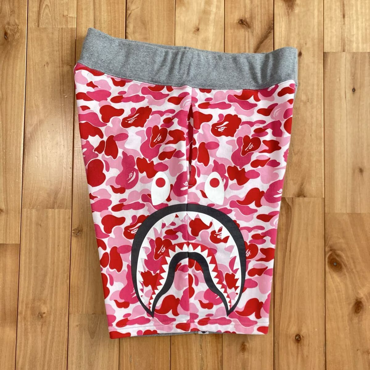 ABC CAMO PINK シャーク スウェットハーフパンツ Mサイズ a bathing