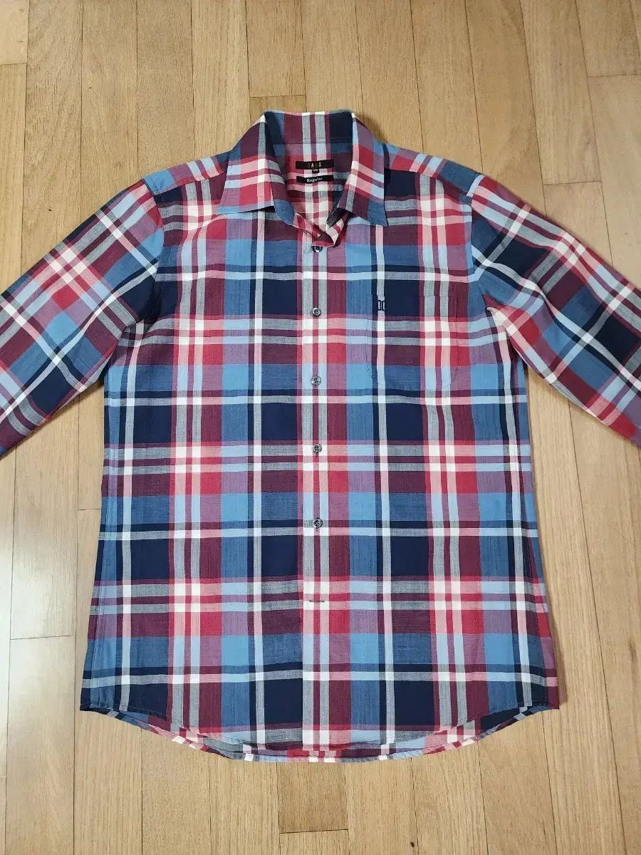 ダックス リネン レッド/ブルー CHECK シャツ 100 4,679円