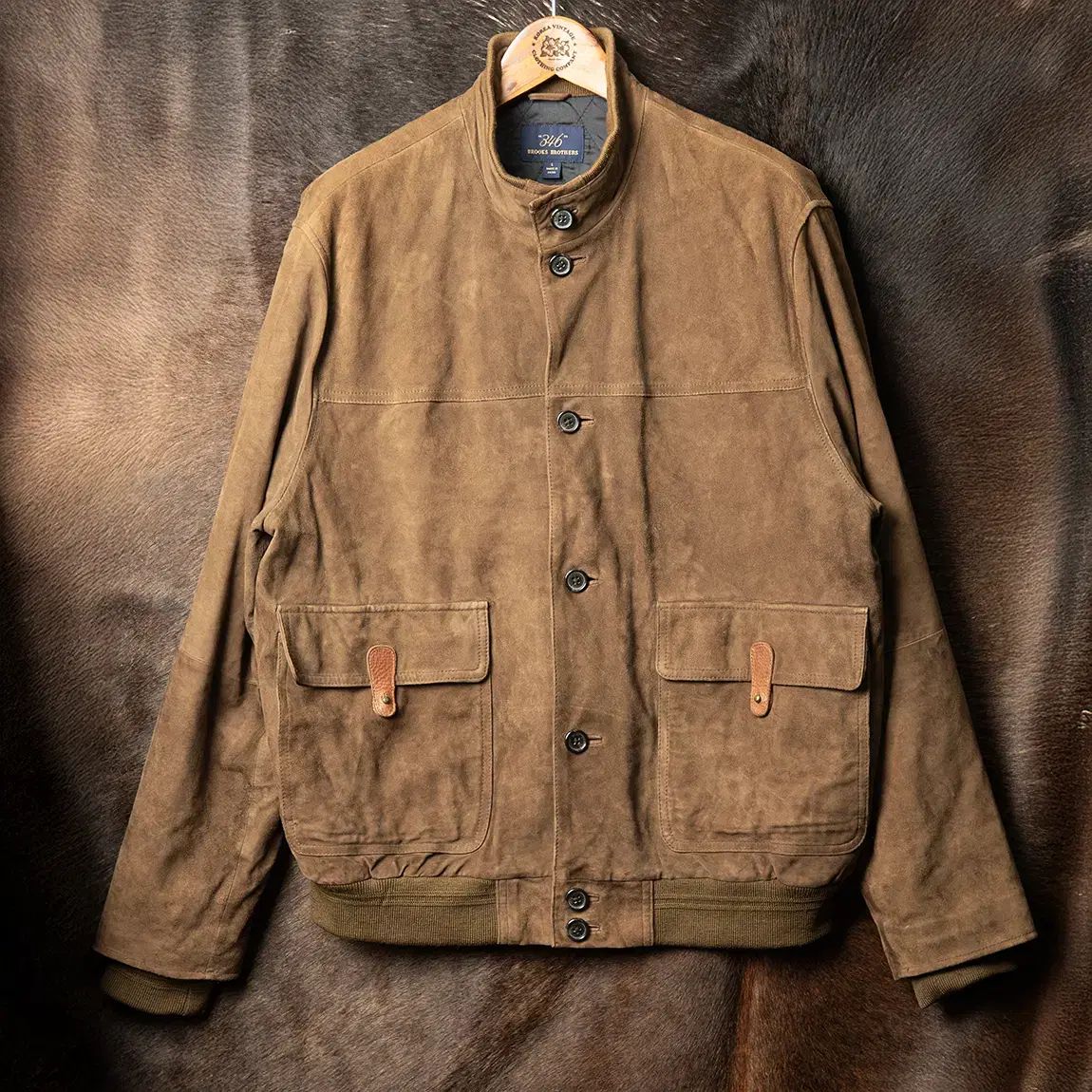 115 00s Brooks Brothers ブルックス・ブラザーズ スウェード A-1 ブルゾン