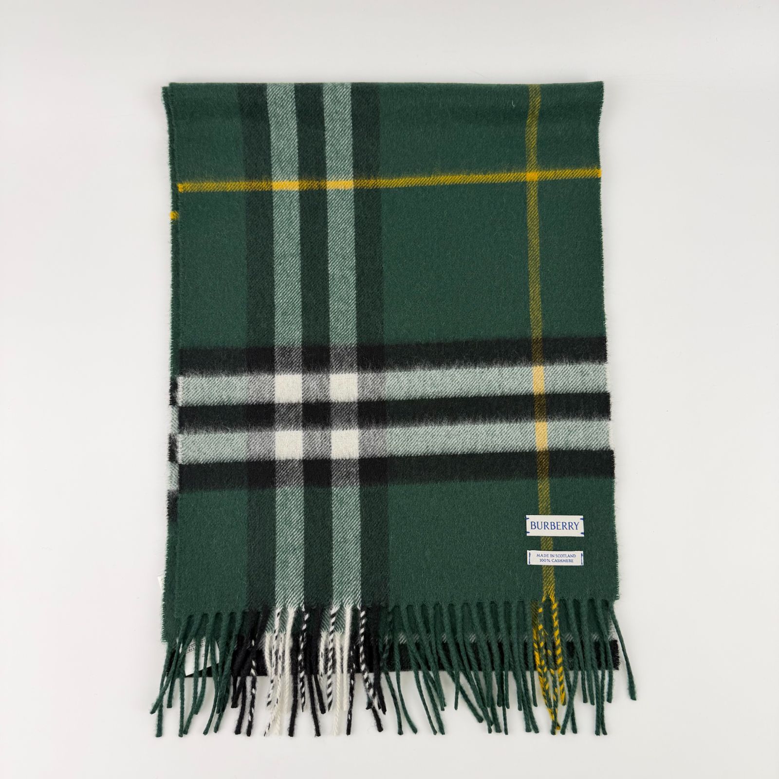 中古】BURBERRY バーバリー ノバチェック マフラー カシミヤ マルチ