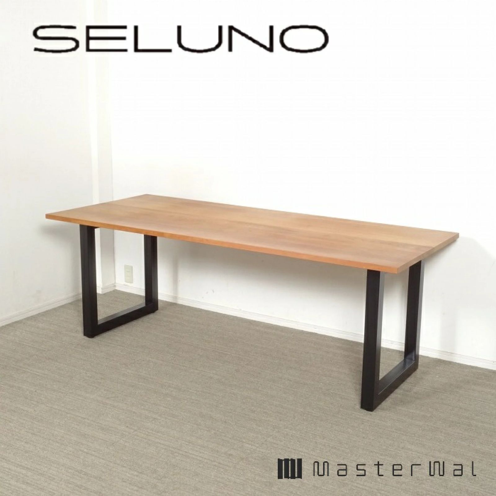 ◾︎SELUNO◾︎ 【展示良品】MASTERWAL マスターウォール WILDWOOD / ワイルドウッド ダイニングテーブル 2000×845 / ブラックチェリー無垢材 27万 x457
