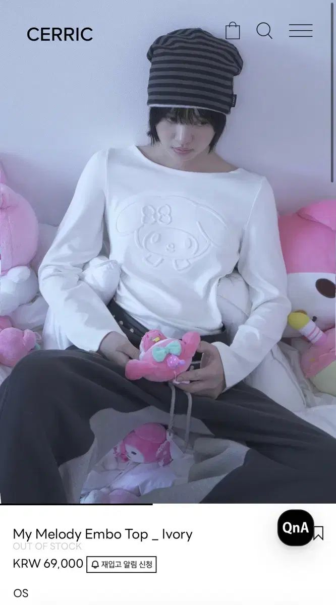セリック マイメロディ Tシャツ 白