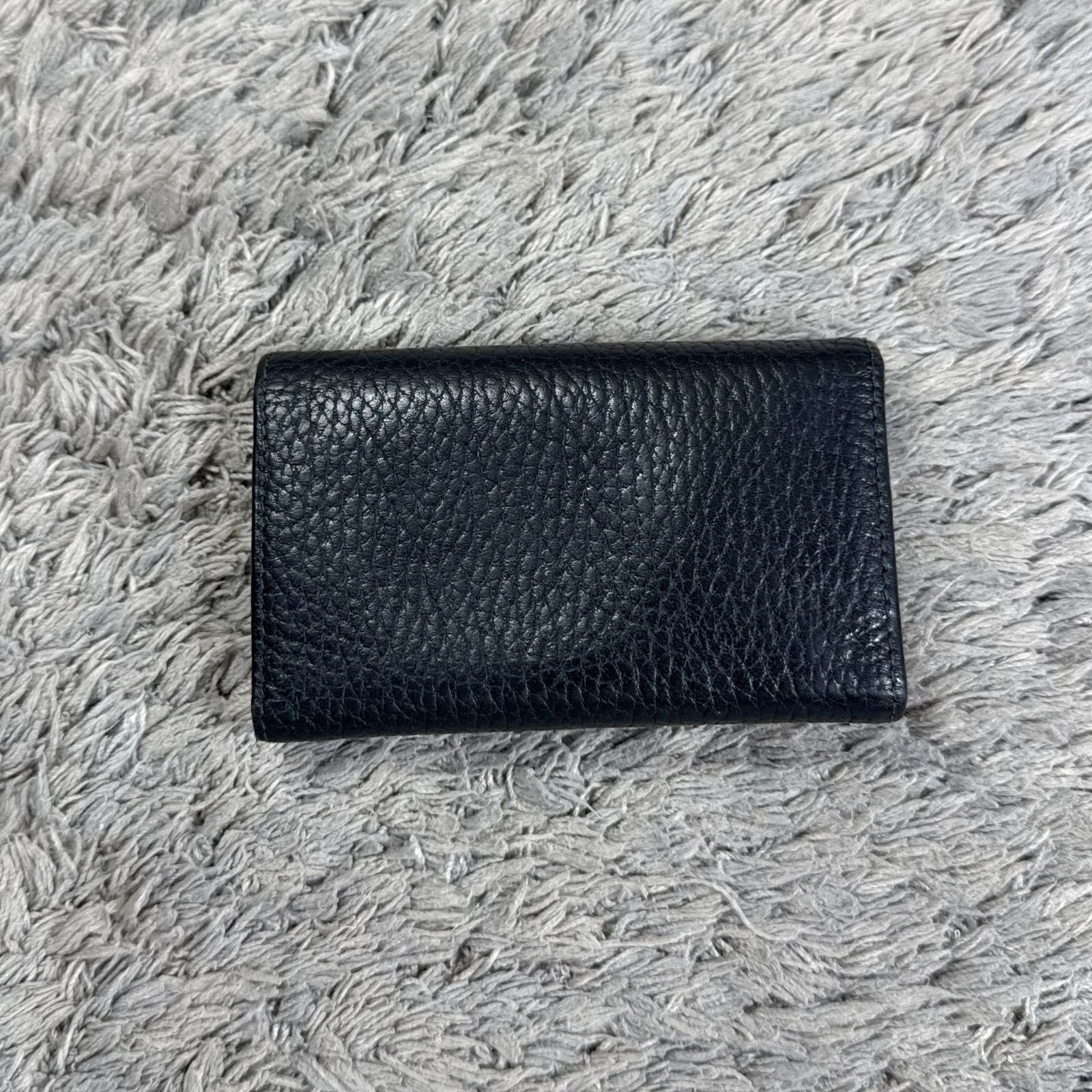 GIANNI VERSACE ブラック レザー キーケース アンティーク】【GIANNI VERSACE / ジャンニヴェルサーチェ】 レザー