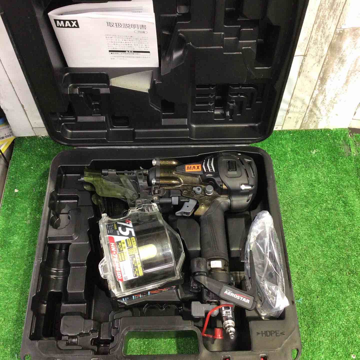★マックス(MAX) 釘打ち機 HN-75N4(D)_アンバーオリーブ【町田店】