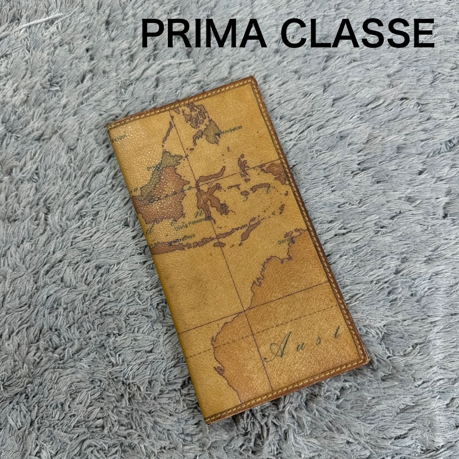 【美品】PRIMA CLASSE プリマクラッセ 長財布 札入れ 地図柄 PRIMA CLASSE プリマクラッセ 長財布 札入れ 地図柄 PVC レザー - メルカリ