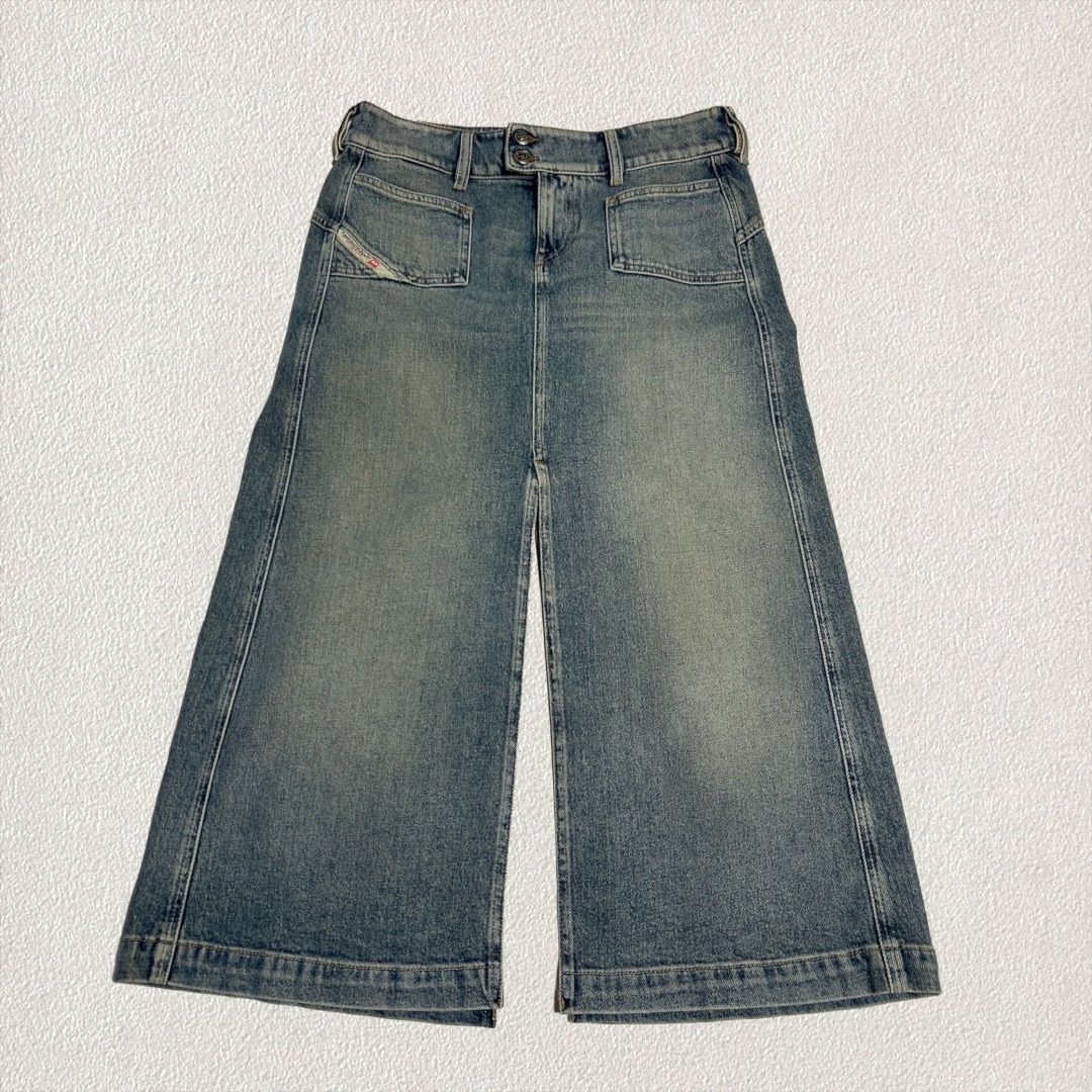 DIESEL デニムスカート ワイドシルエット スリットデザイン