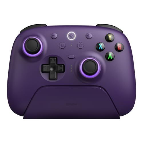 ☆新品☆8BitDo Ultimate 2 ワイヤレス コントローラー Windows & Android 用、TMR ジョイスティック付きゲーム コントローラー、切り替え可能なホール効果/触覚トリガー、RGB ファイヤー リング、8 スピー 12129b84
