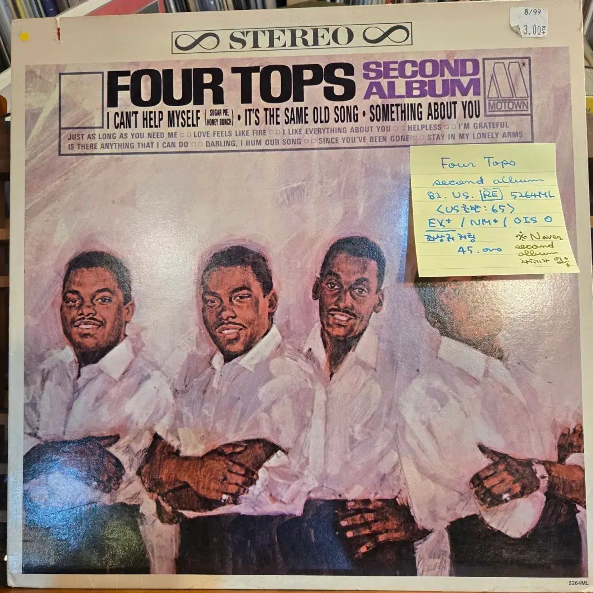 Four Tops second album 82 US RE EX +/ NM +
