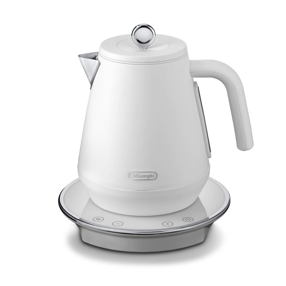 De'Longhi (デロンギ) 電気ケトル エクレティカ KBY1210J-W 温度調整機能付き [ウィムジカルホワイト]