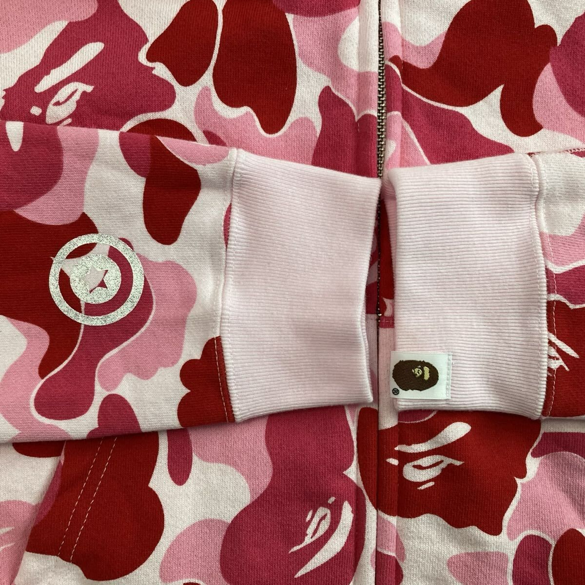 CRYSTAL STONE ABC CAMO PINK シャーク パーカー レディース Sサイズ