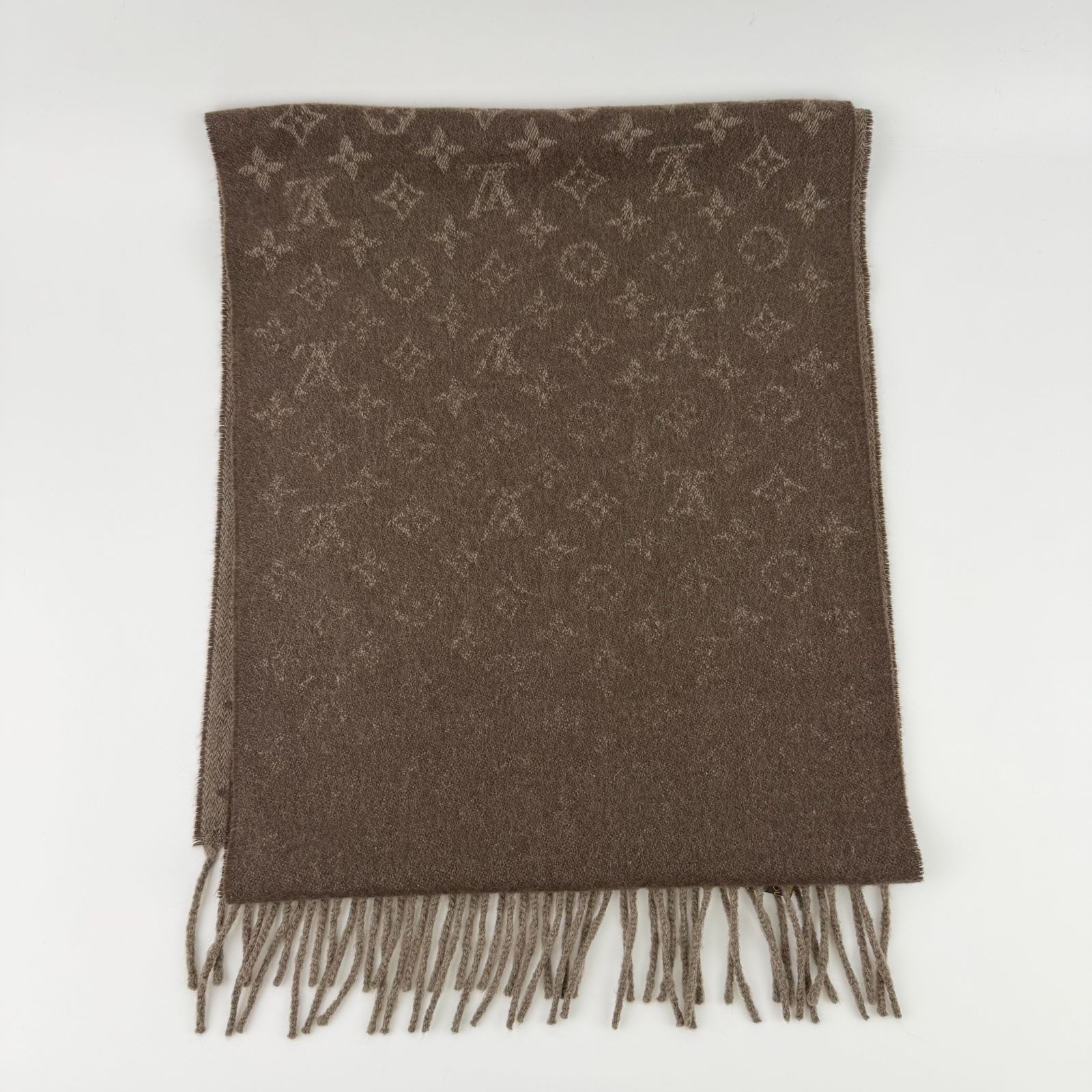 中古】LOUIS VUITTON ルイヴィトン マフラー エシャルプ・モノグラム 