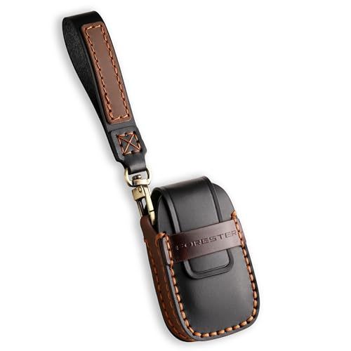 【LEXLEY 新型キーケース 登場】スバル フォレスター SJ系 SK系 SL系 専用 革 キーケース レザー キーカバー キーホルダー スマートキーケース FORESTERロゴ付 カスタムキーケース（ブラック）(沖縄・離島の方発送不可）) c83be029