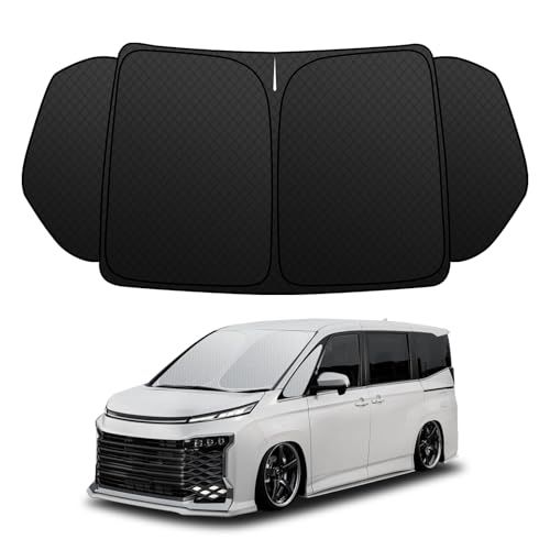 【強化版】トヨタ ヴォクシー ノア 90系 適用 フロントガラスサンシェード VOXY NOAH R4.1～ UVカット 6層構造 吸盤不要 遮光断熱 夏 紫外線 UVカット 簡単着脱 車種専用設計 内装パーツ 折り畳み式 収納袋付き(沖縄・ f3925097 4,814円