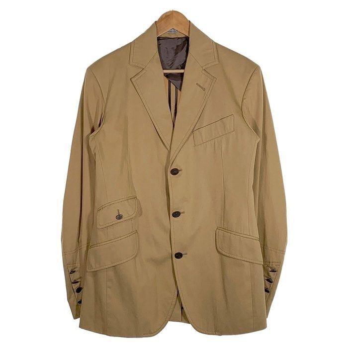 Vivienne Westwood MAN ヴィヴィアンウエストウッドマン 3B コットン テーラードジャケット ベージュ 本切羽 6114M Size 44 Vivienne Westwood MAN ヴィヴィアンウエストウッドマン 3B コットン