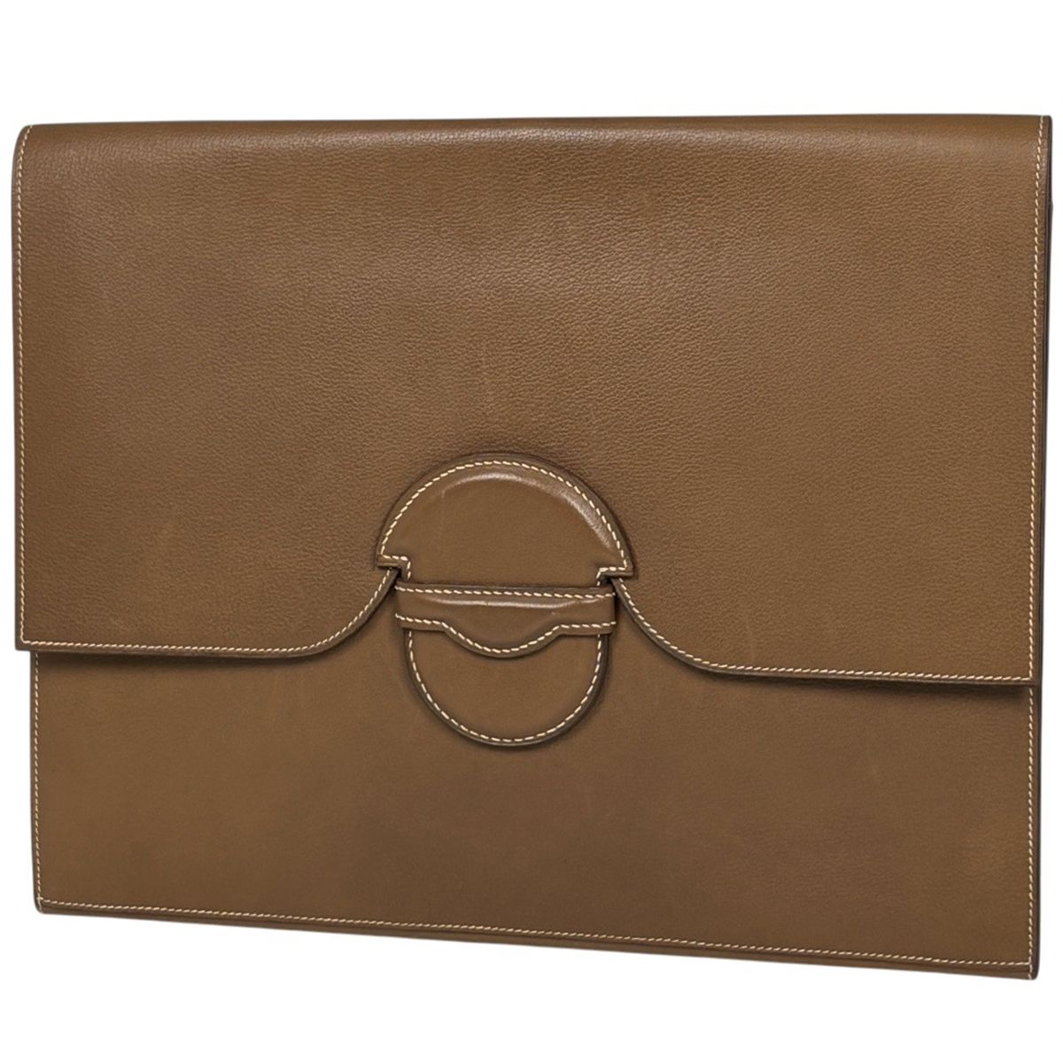エルメス HERMES ファコ セカンドバッグ クラッチバッグ レザー ブラウン 〇N レディース 【中古】 59,400円