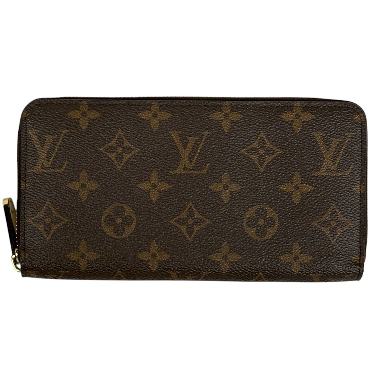 ルイ・ヴィトン Louis Vuitton ジッピー ウォレット ラウンドジップ ラウンドファスナー 長財布 モノグラム ブラウン フューシャ M41895 レディース 【中古】