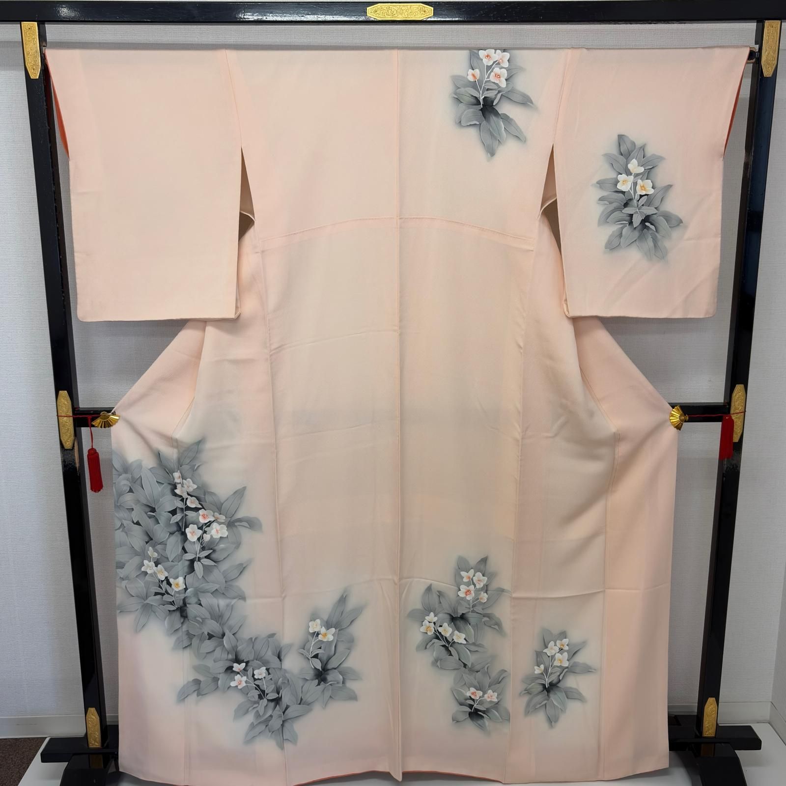 付下げ 裄66.5 染めの美しい草花 紋なし 正絹 MK-7894 - メルカリ