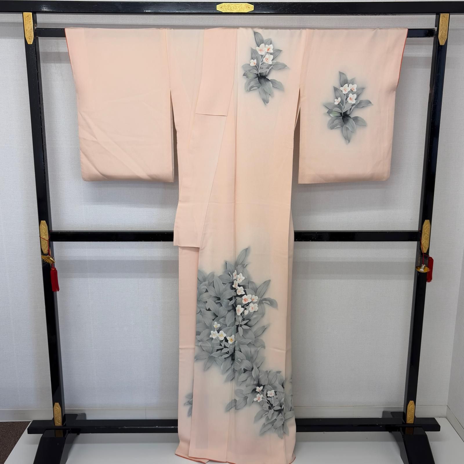 付下げ 裄66.5 染めの美しい草花 紋なし 正絹 MK-7894 - メルカリ
