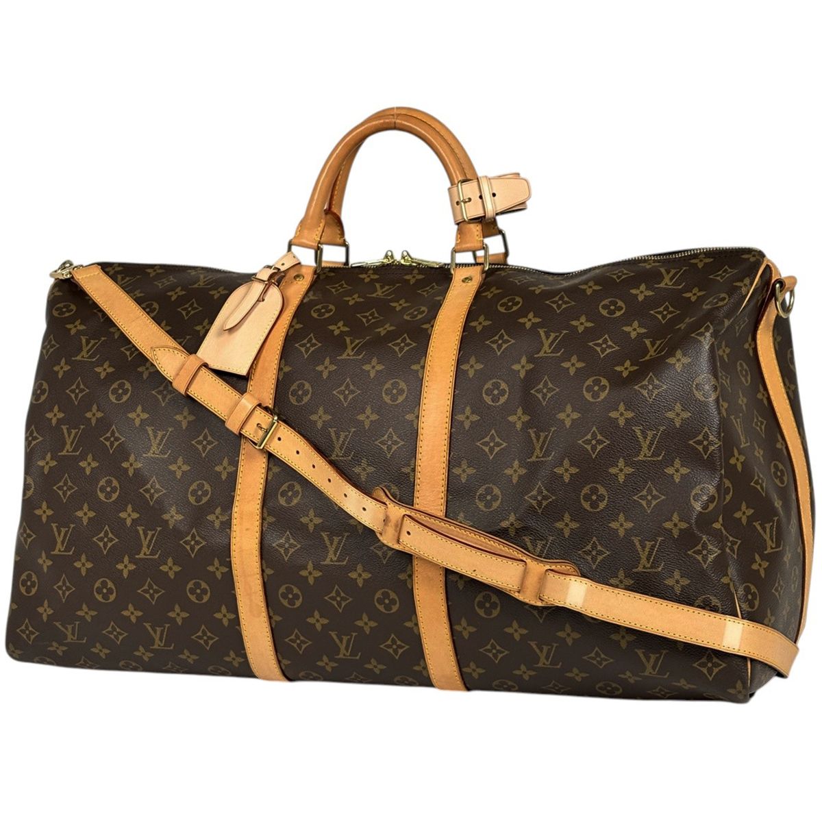 ルイ・ヴィトン Louis Vuitton キーポル バンドリエール60 ボストンバッグ モノグラム ブラウン M41412 レディース 【中古】