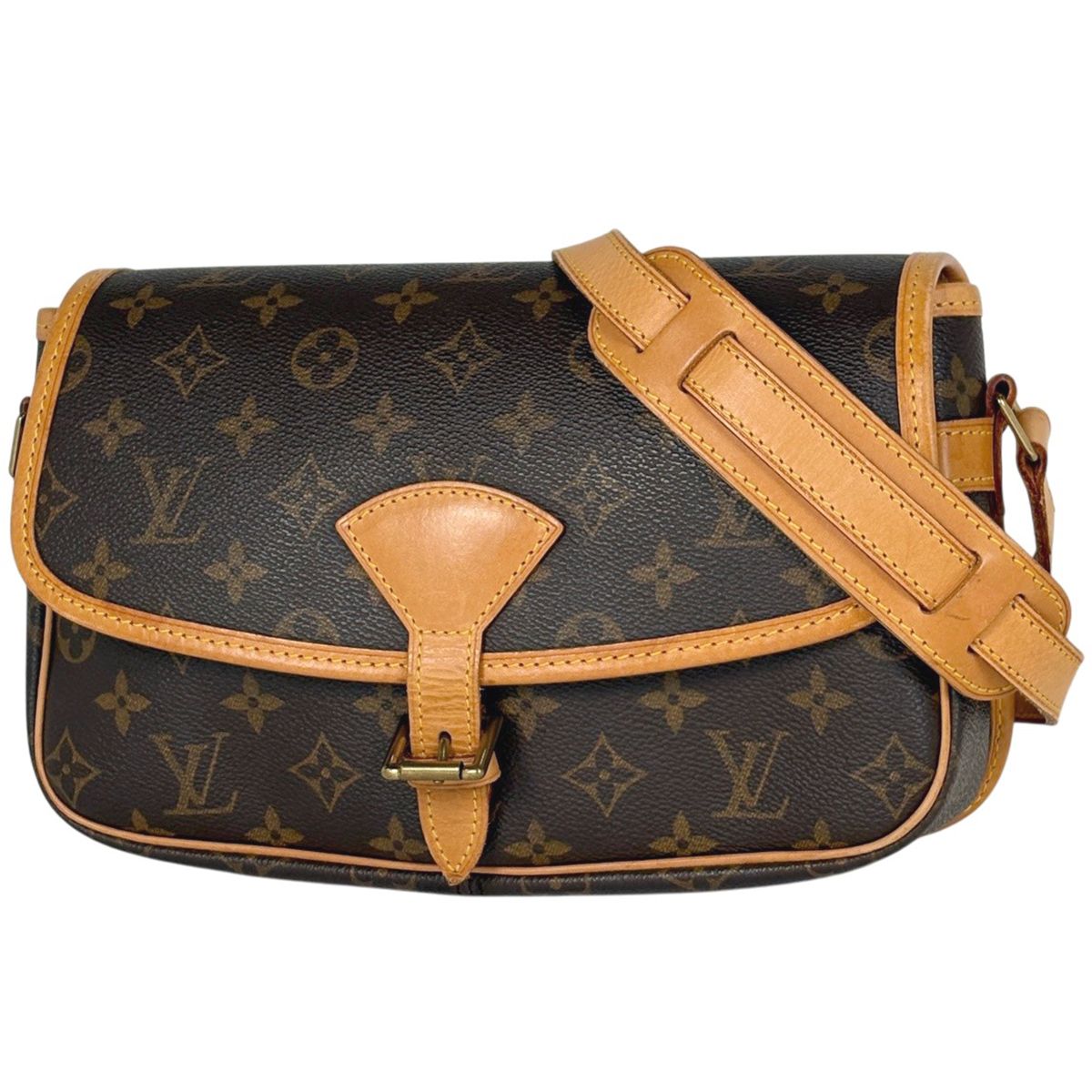 ルイ・ヴィトン Louis Vuitton ソローニュ 斜め掛け ショルダーバッグ モノグラム ブラウン M42250 レディース 【中古】