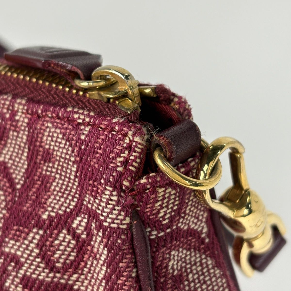 クリスチャンディオール Christian Dior トロッター柄 サドルバッグ