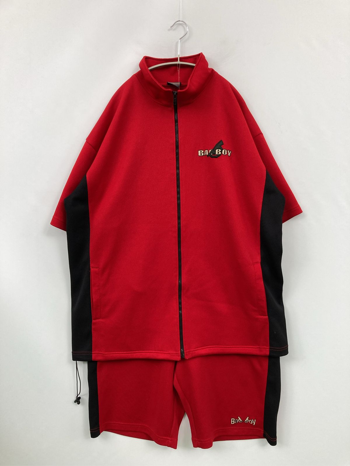 BAD BOY バッドボーイ セットアップ 4L レッド ジャージ 無地 ブランド