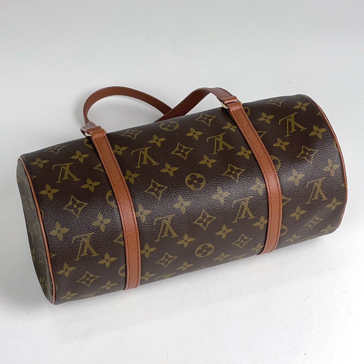 ルイ・ヴィトン Louis Vuitton パピヨン30 バレルバッグ 筒型 旧旧型