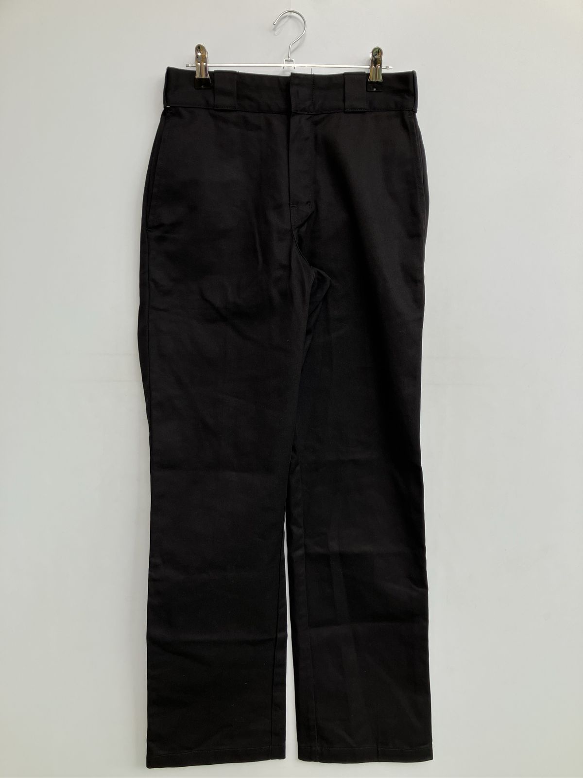 Dickies ディッキーズ チノパンツ ブラック フルレングス コットン 無地 ワンポイント ブランドロゴ スタンダード ストレート レギュラー