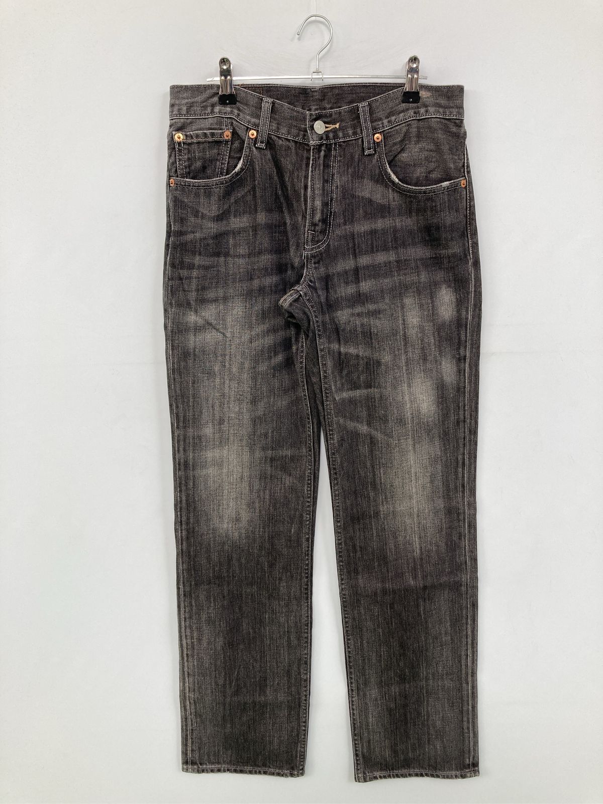 LEVI STRAUSS & CO. リーバイストラウスアンドカンパニー デニムパンツ W30 L33 ブラック フルレングス 無地 スタンダード ストレート レギュラー ヴィンテージ
