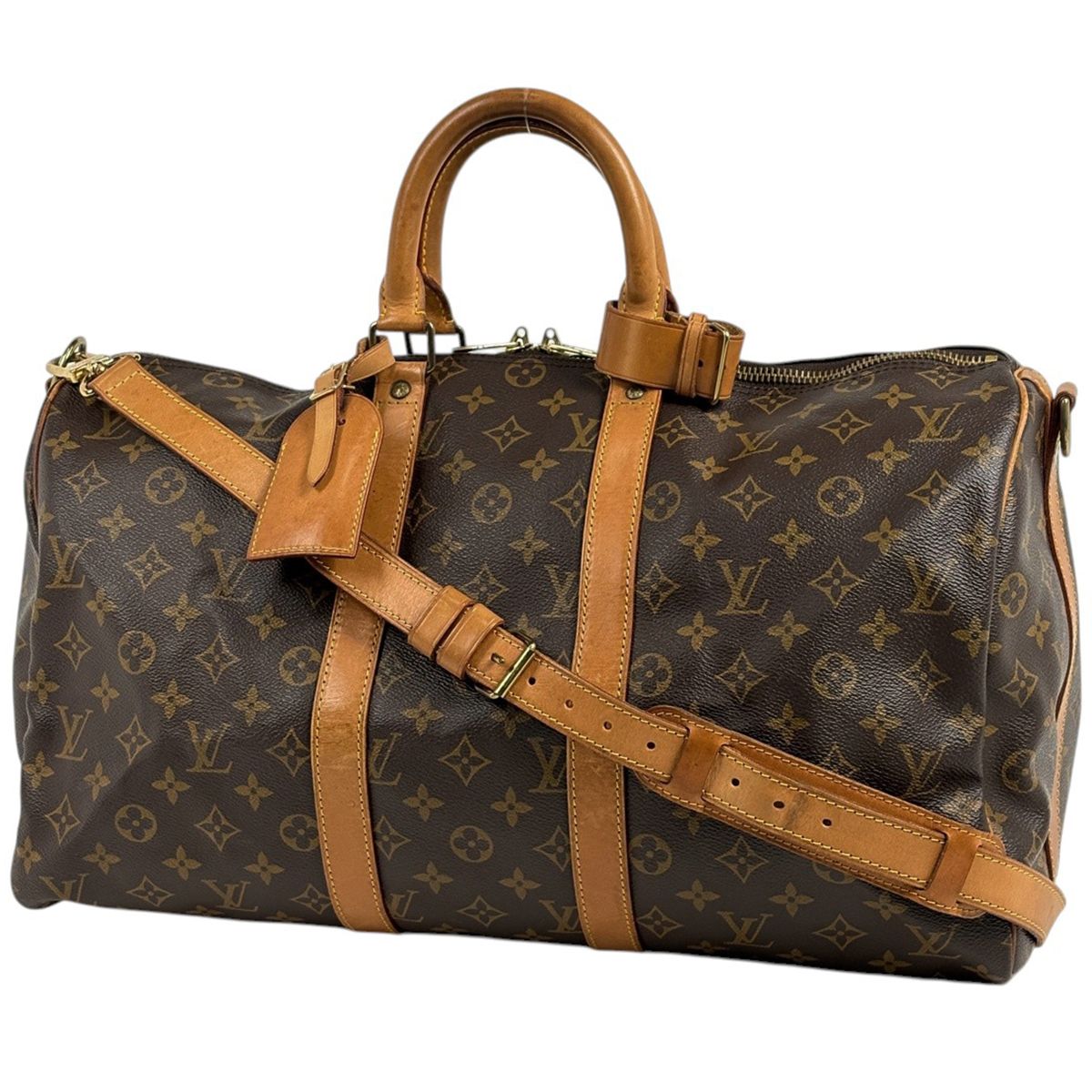 ルイ・ヴィトン Louis Vuitton キーポル バンドリエール45 ボストンバッグ モノグラム ブラウン M41418 レディース 【中古】