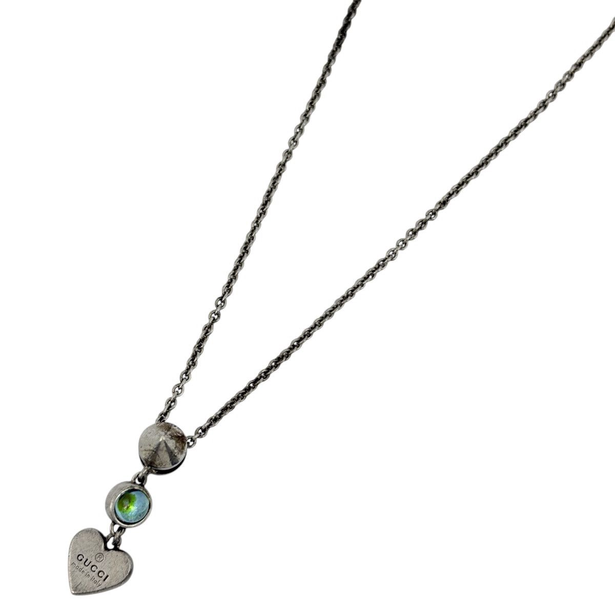 グッチ GUCCI ハートモチーフ ネックレス シルバー925 シルバー レディース 【中古】