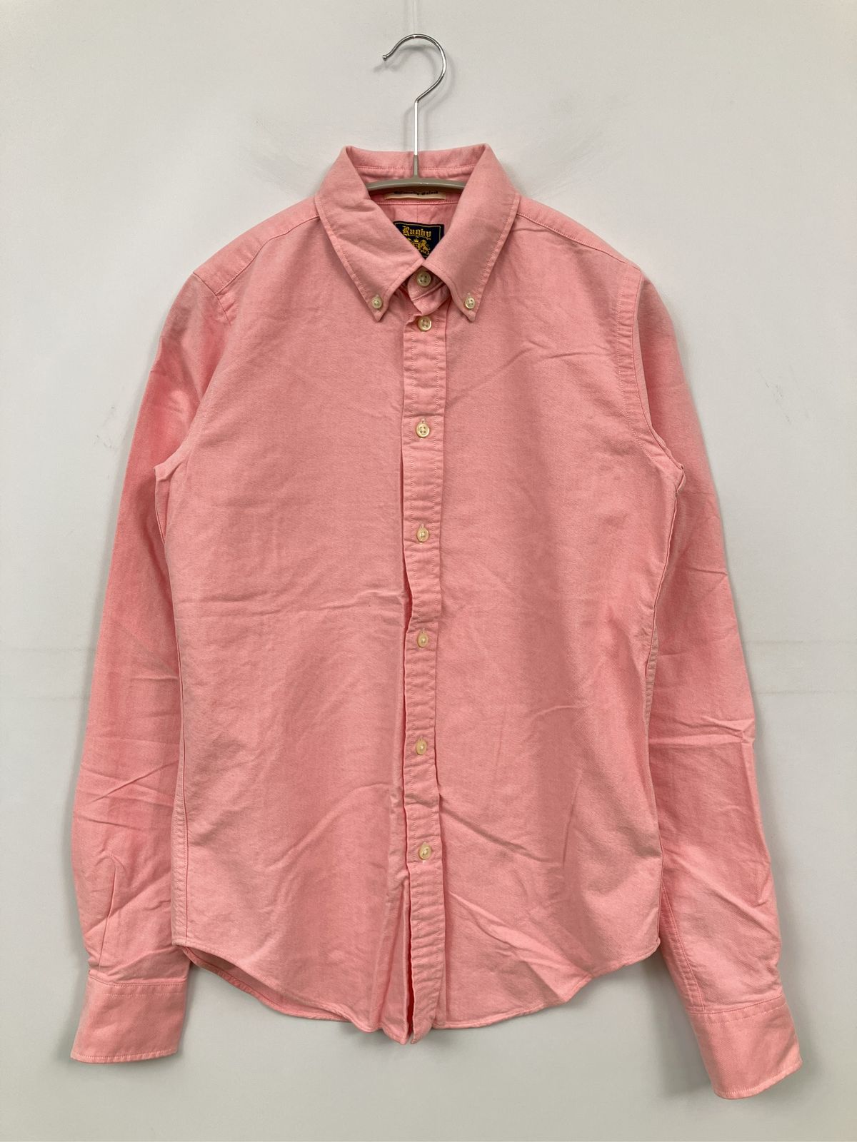 Ralph Lauren ラルフローレン シャツ/ブラウス 0 ピンク 無地 ミドル丈 長袖 ボタンダウン