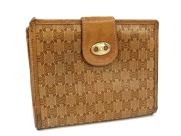 【本物保証】 箱付 新品同様 セリーヌ CELINE マカダム 長札入れ 長財布 ブラウン ヴィンテージ アンティーク CELINE - 【本物保証】 箱付 新品同様 セリーヌ CELINE マカダム 長