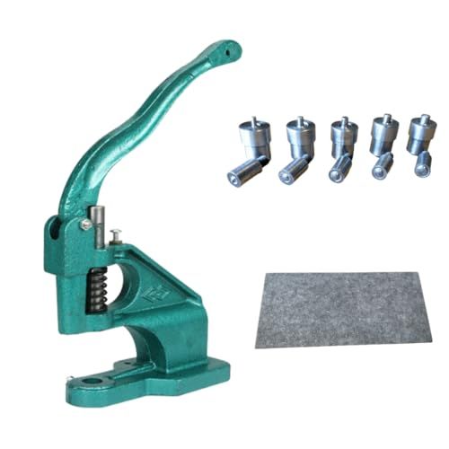 ハンドプレス機 ハトメコマ5個セット ウレタンマット付き 4ｍｍ?8ｍｍ レザークラフト ハトメ 革細工 手動プレス機kk