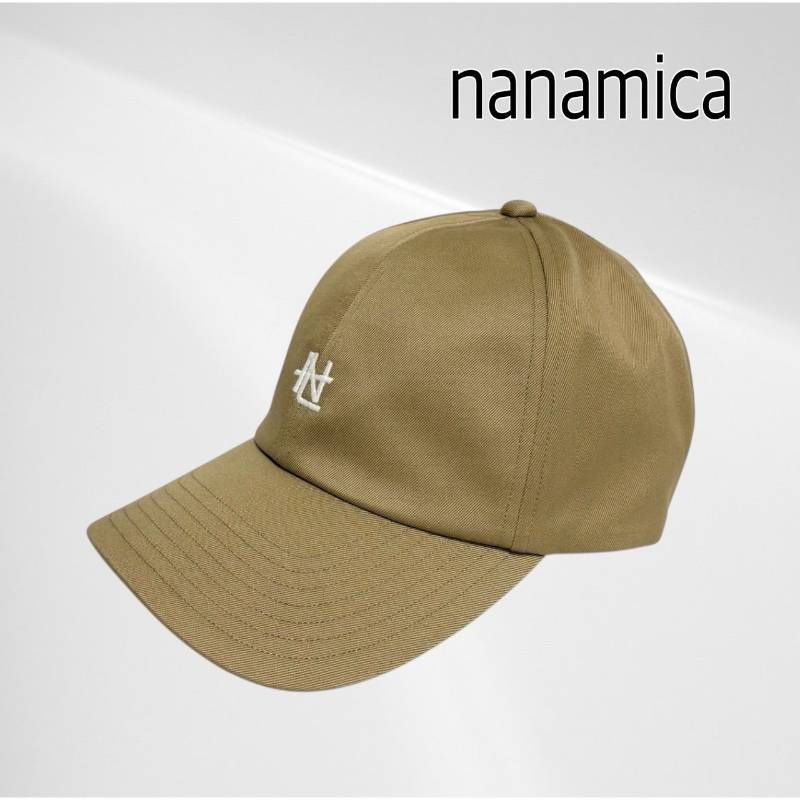 【タグ付き・未使用品】 nanamica Chino Cap Tan ナナミカ チノ キャップ ロゴ タン ベージュ F 帽子 ベースボールキャップ 6パネル ロゴ 刺繍 SUPS400 調節可 フリーサイズ