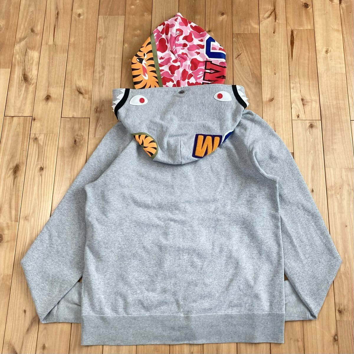 ☆XL☆ ダブル シャーク パーカー Double shark full zip hoodie a