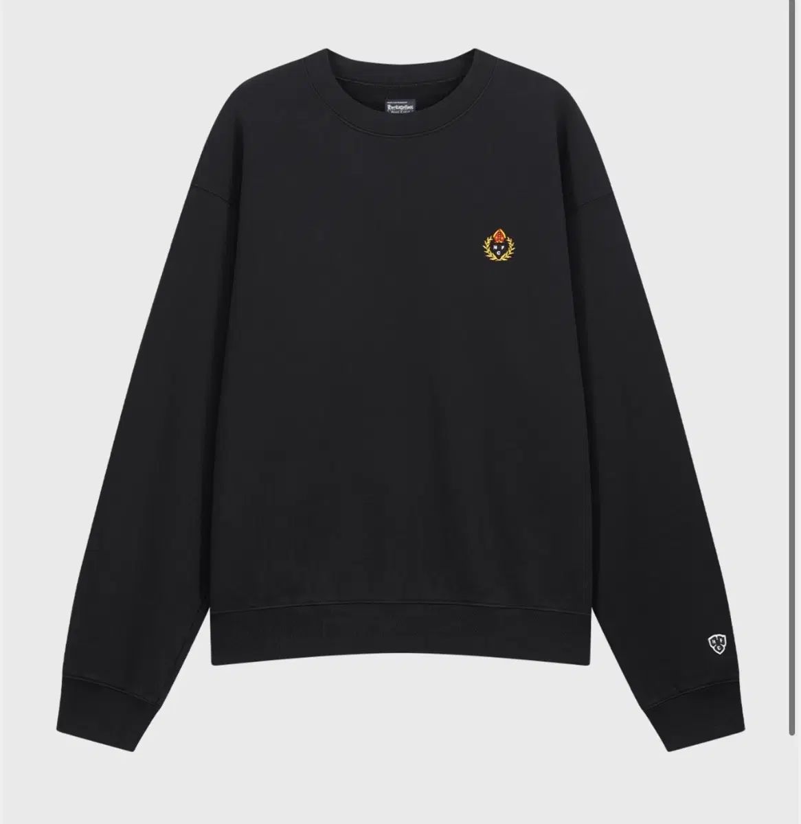 新品/タグ付き HERITAGE FLOSS crest 331クルーネック スウェット ブラックL