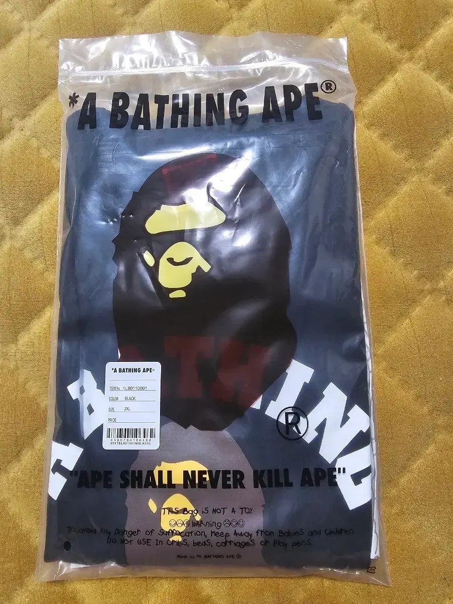 A BATHING APE アベイシングエイプ 黒 半袖 Tシャツ 2XL