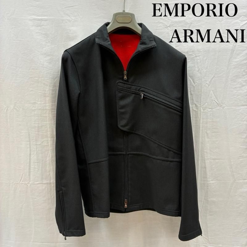 エンポリオアルマーニ ダブル ジップ スタンドカラー ブルゾン ジャケット メンズ 50 ISItems【USED】【古着】【中古】50159137