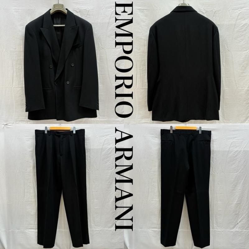 エンポリオアルマーニ ダブル テーラード ジャケット 2タック ワイド スラックス セットアップ スーツ メンズ 52 ISItems【USED】【古着】【中古】50159146 14,256円