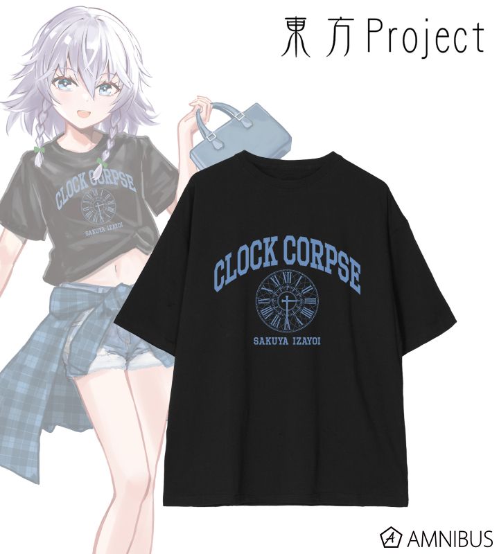 【アルマビアンカ】東方Project 松本能人イラスト 現代風ファッションver. 十六夜咲夜 着用BIGシルエットTシャツユニセックス（サイズ/M）