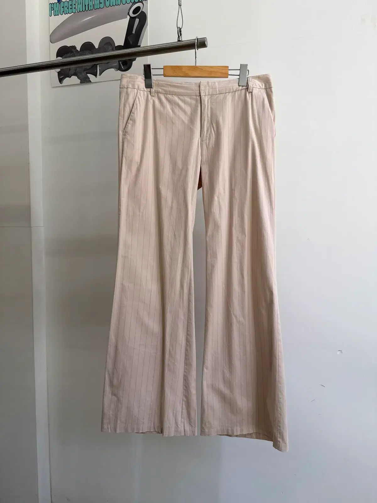 GAP ストライプ ワイド パンツ