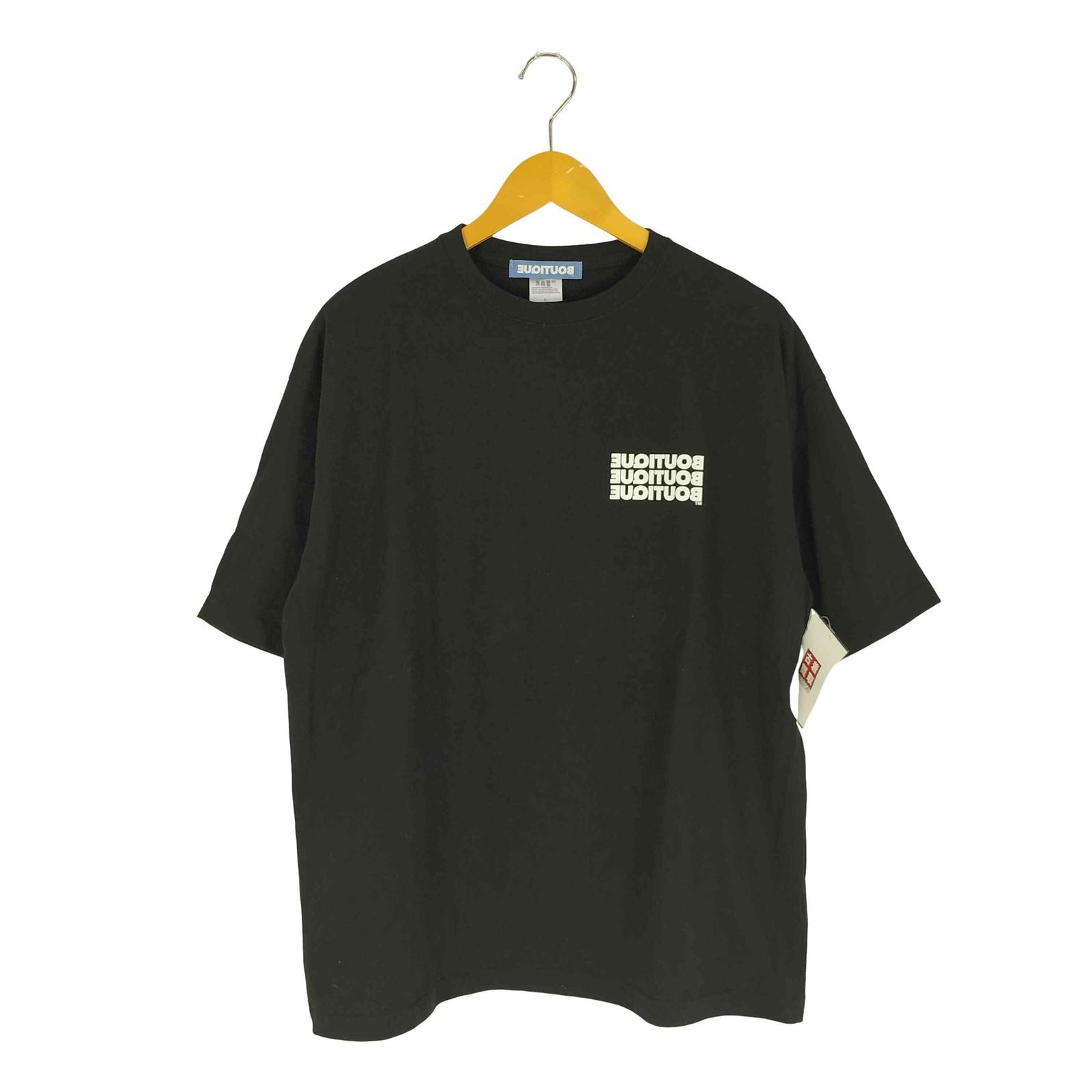 ユーズドフルギ USED古着 BOUTIQUE SHORT SLEEVE TEE プリンクルーネックTシャツ メンズ JPN：L