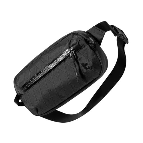 ☆新品☆tomtoc 1.5L X-Pac ボディバッグ 軽量 小さめ スリングバッグ ミニ 撥水 斜めがけバッグ ワンショルダー メンズポーチ メンズ レディース 旅行 お出掛け サイクリング アウトドア 散歩 ブラック 27611c0d