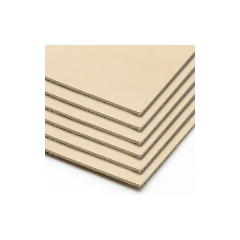 【新品】 10cube Leathermart セット ヌメ革 きなり タンロー 国産 A4サイズ(210x297mm) 6枚セット 2.0mm厚