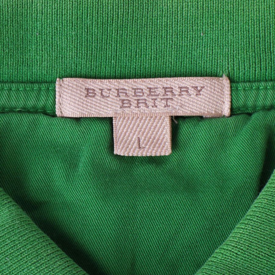 BURBERRY BRIT(バーバリーブリット) 半袖ポロシャツ サイズM レディース - パープル×ベージュ×マルチ BURBERRY - 【バーバリーブリット Burberry Brit 】半袖 ポロシャツ