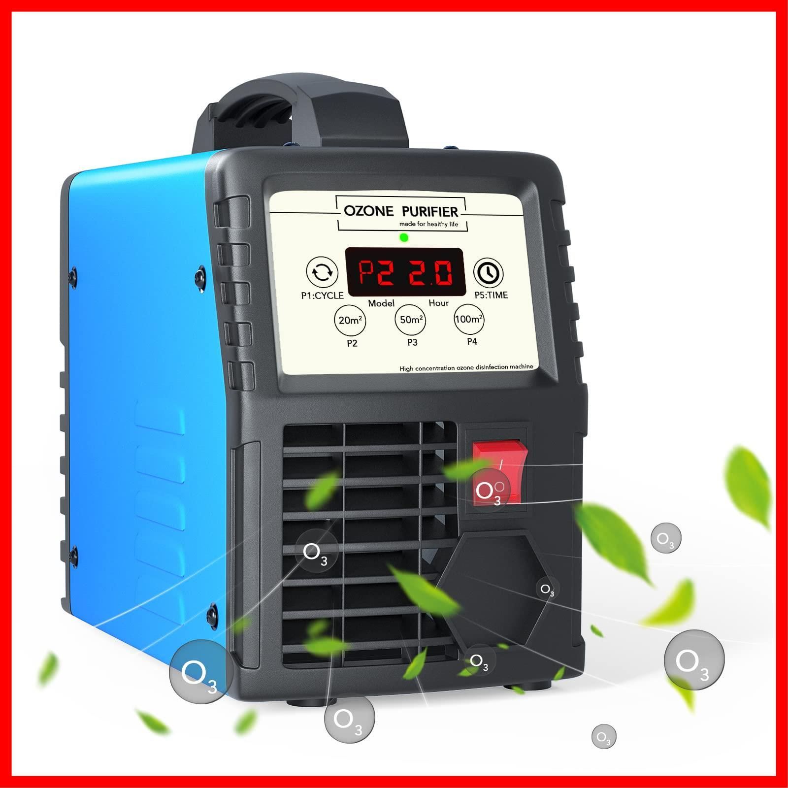 【人気商品】オゾン発生器 10000mg/h 業務用 脱臭機 家庭用空気清浄機 強力消臭 除菌 家庭、部屋、ホテル、農場用の脱臭装置 300㎡対応 日本語説明書付き PSE認証済み