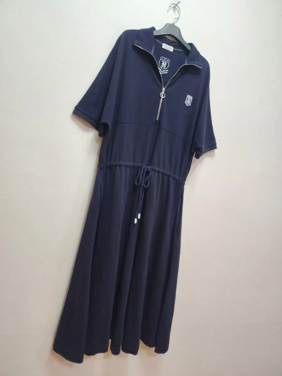 HAZZYS へジス ハーフジップ シャーリング ONE PIECE